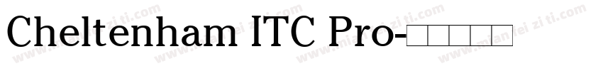 Cheltenham ITC Pro字体转换